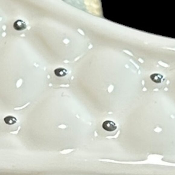 Pandora 2014 Christmas Ornament White Sleigh Silver Detail Original Box Ornate - Picture 6 of 6